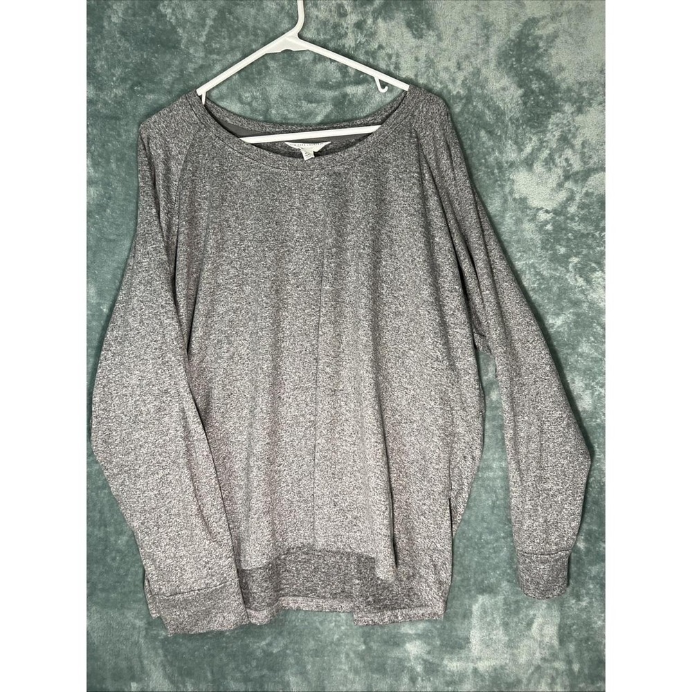 New York Laundry Athleisure Women's Gray Long / Raglan Sleeve Top Size 2X‎